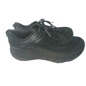 HOKA Bondi 7 Wide Shoes Men's Size 12 2E Triple Black